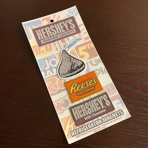Hershey’s Souvenir Magnets Pack of 3 Refrigerator Magnets 2002 Vintage Chocolate